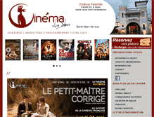 Tablet Screenshot of cineluz.fr